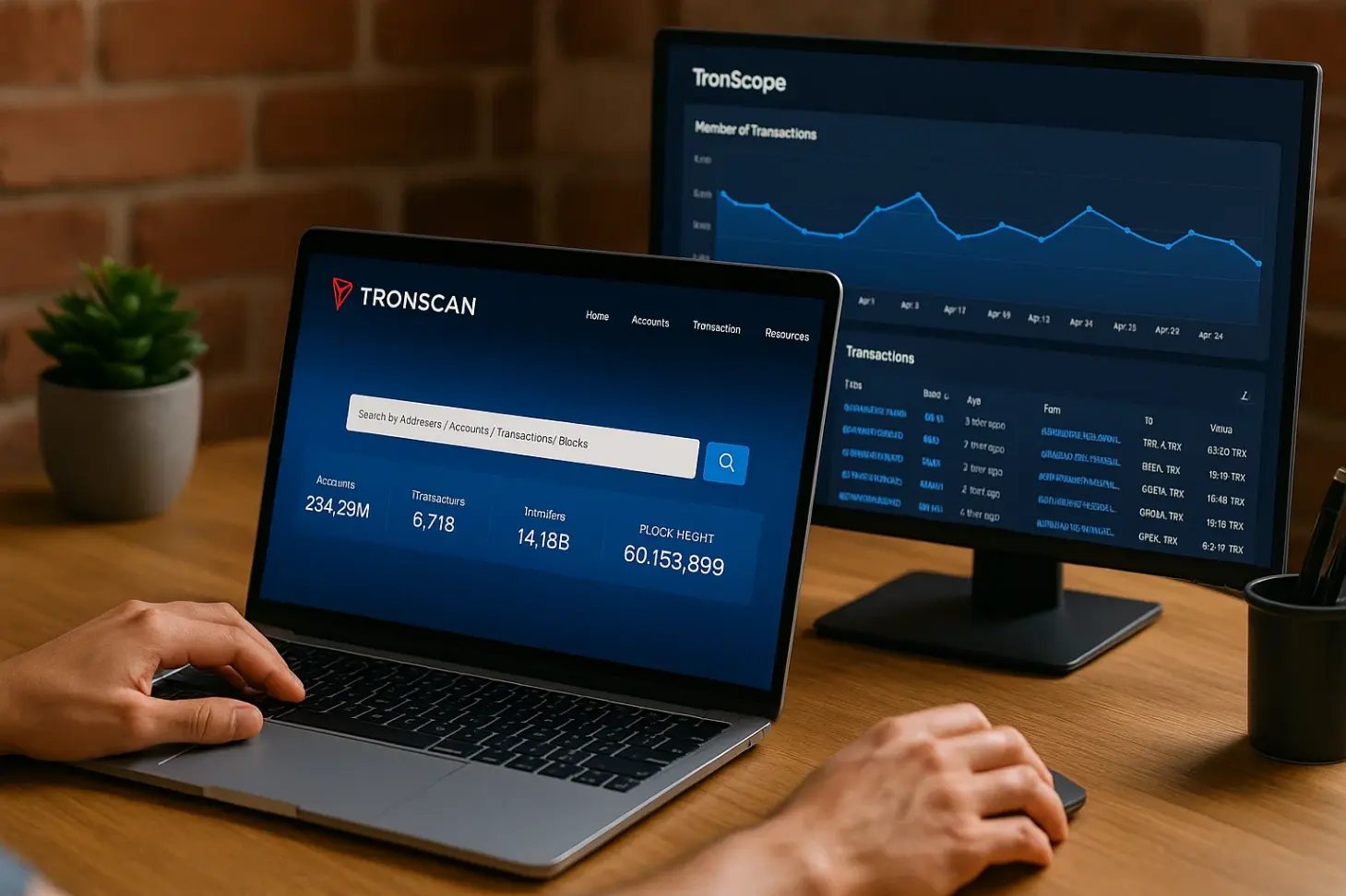 Применение TronScope для анализа статистики сети