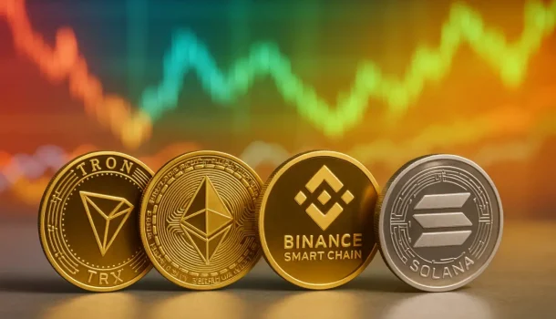 Tron vs Ethereum, BSC и Solana: скорость, комиссии, возможности